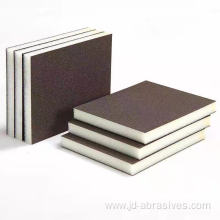 Customized abrasive sponge sanding block for fine polishing